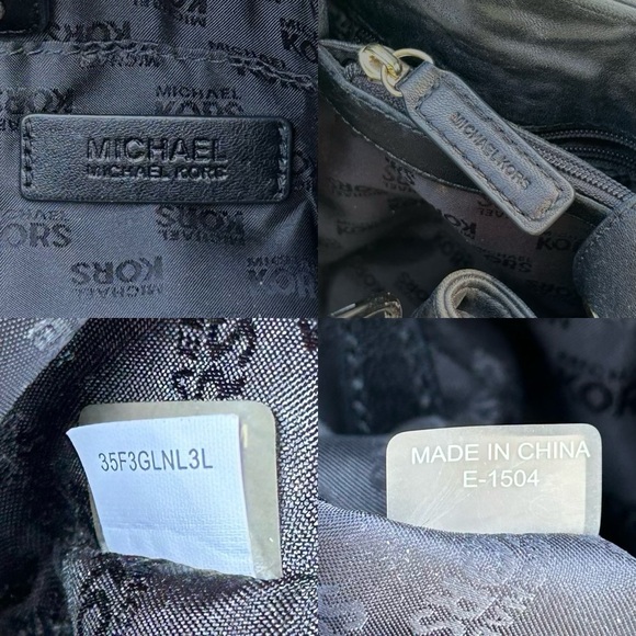 Michael Kors Leather Ludlow Shoulder Bag w/ 3 compartments & Gold Accents. EUC - Picture 14 of 15